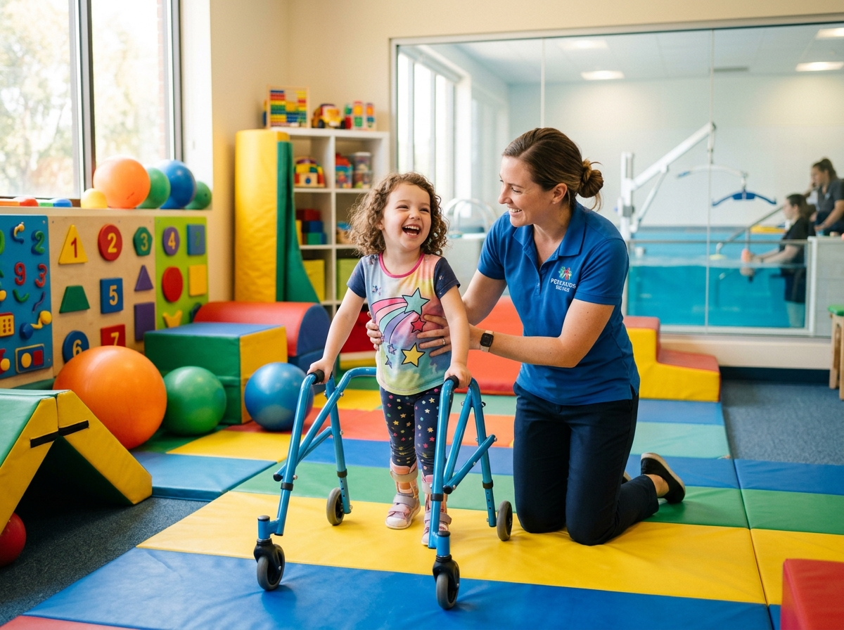 Sesión de rehabilitación física y estimulación en el Centro Amor y Esperanza